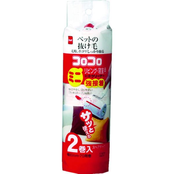 ●凹凸のある表面でもしっかり取れるすじ塗り粘着テープです。●ペットの抜け毛もしっかり取れる強粘着タイプです。●クッキリテープ採用です。●粘着クリーナー。●テープサイズ：80mm幅×70周