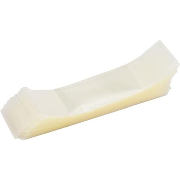 【特長】異物混入などの改ざん防止・未開封の証明に便利な熱収縮フィルムで、ジャム、蜂蜜、佃煮などの瓶詰加工食品に最適な100枚入り・熱で収縮する、びんのフタ用の封緘フィルム・誰でも簡単に加工できる【仕様】サイズ:120×32×0.05mm入数...