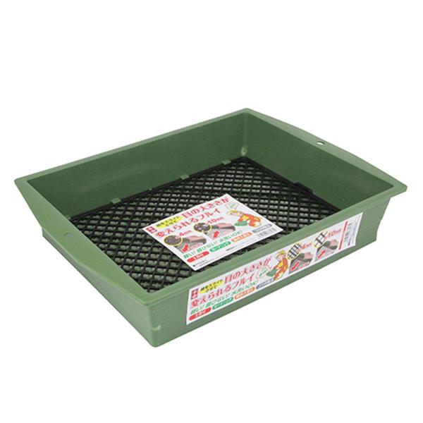 他サイト： 千吉 プラふるい 4mm/10mm 樹脂製 プラスチック 土 砂 園芸 ガーデニング ガーデン 農業 用 農具 網 フィルター メッシュ ざるの商品画像