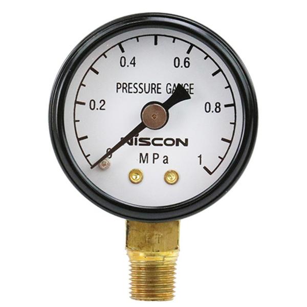 SK11 圧力計 40mm 下ネジ APG-1 エアー配管部品 Rc1/8 PT1/8