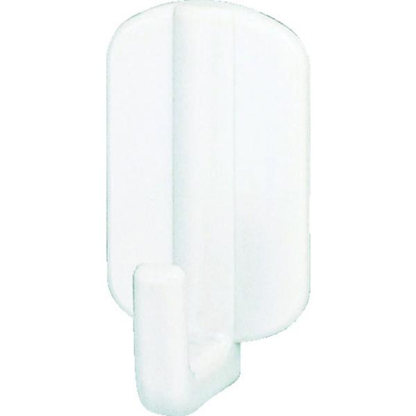 ●粘着テープでしっかり固定できます。●小物の整理に最適です。●耐荷重(kg)：1●縦(mm)：49●横(mm)：26●色：白●品名：カラーフック●粘着式●本体：スチロール樹脂●粘着剤：合成ゴム系