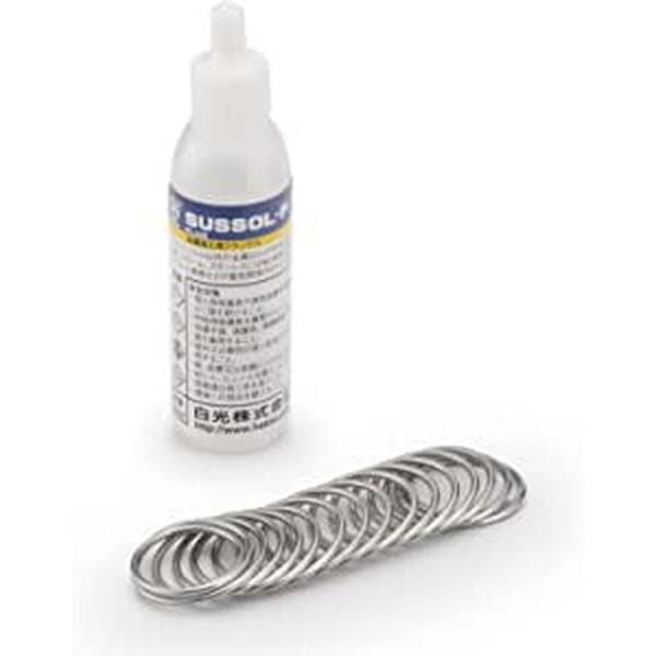 銅・真鍮・ブリキなどのはんだ付けに使用するフラックスです。※アルミニウムには使用できません。【仕様】原液のまま使用できる金属:銅、真鍮、ブリキ、トタン、金、銀など成分:塩化亜鉛(10~20%)、塩化アンモニウム(<10%)、塩化水素(...