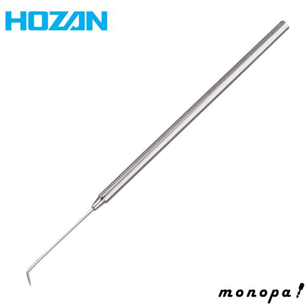 【特長】ハンダ付けの確認、パターンの修正、接着剤・テープ・電子部品の除去などに。熱処理され変形しにくい先端です。【商品仕様】先端形状：かぎ形全長：150mm柄直径：4.5mm重量：14g材質：ステンレス