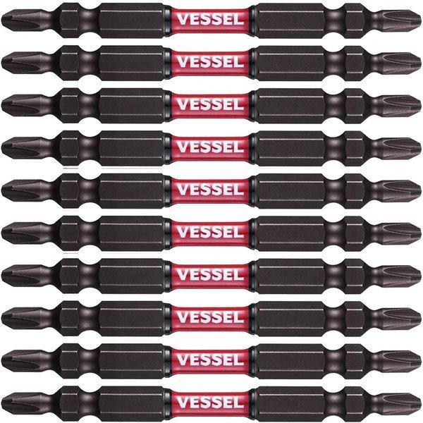 【商品仕様】・両頭ビット ・サイズ:+2×φ4.5×82mm 10本 ・マグネット入り ・36V対応 ・日本製【特長】●ビットくびれ部のクッション効果で電動インパクトの衝撃を吸収、さらに中央部のトーション部の効果をプラスした高耐久ビット。●...