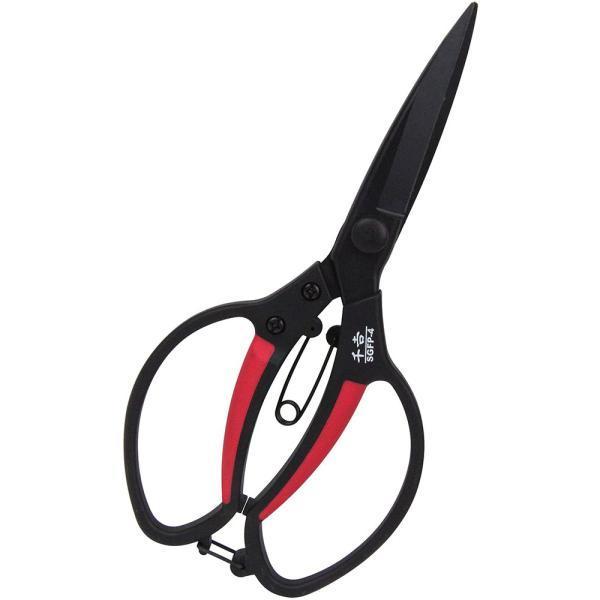 他サイト： 千吉 グラスファイバー剪定鋏 SGFP-4 整枝 フッ素コート刃の商品画像