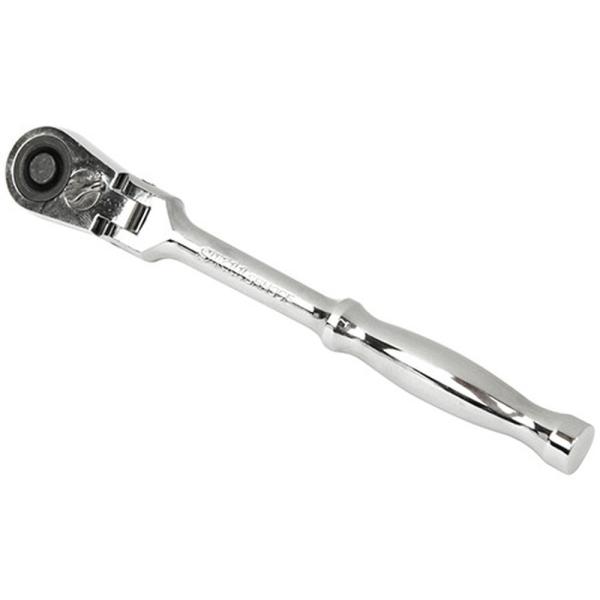 他サイト： SK11 フレックスラチェットハンドル 差込角9.5mm 3/8インチ 180度首振り機構 SRH3CFの商品画像