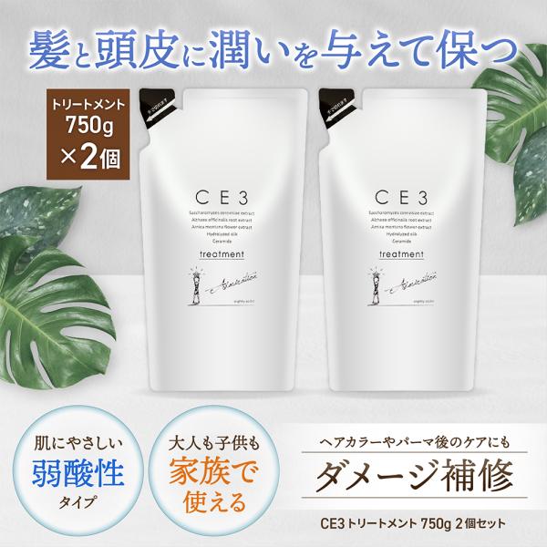 CE3 トリートメント 750g 2個セット 詰め替え 弱酸性 サロン専売 子供