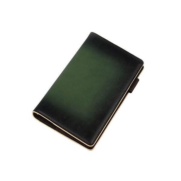 服部 RYU’S ONE リューズワン GG システム 手帳 カバー スリム 11mm 6穴 リング 本革 グリーン 154020-GR 服部 RYU'S ONE リューズワン GG システム 手帳 カバー スリム 11mm 6