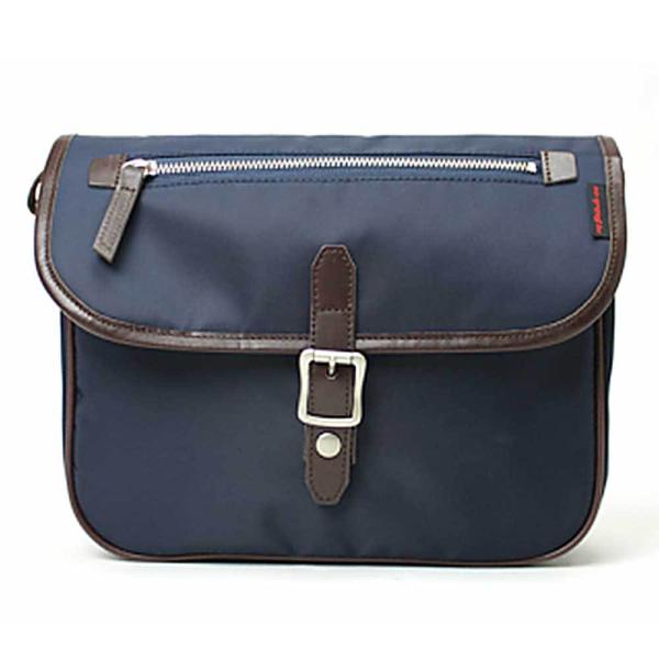 ステッチオン] ショルダーバッグ 横型カブセショルダーL 帆布 ステッチ