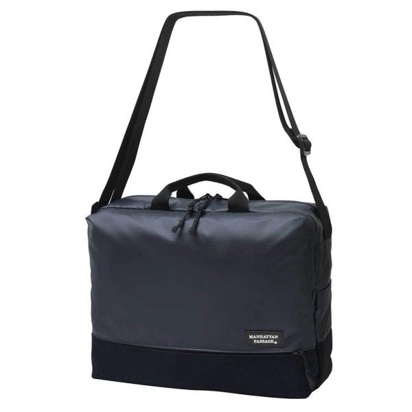 【ポイント10倍】MANHATTAN PASSAGE マンハッタンパッセージ Plus2.1 横型 ショルダーバッグ L A4 ミッドナイトブルー #3380-MB MANHATTAN PASSAGE（マンハッタンパッセージ） 【ポイント10倍
