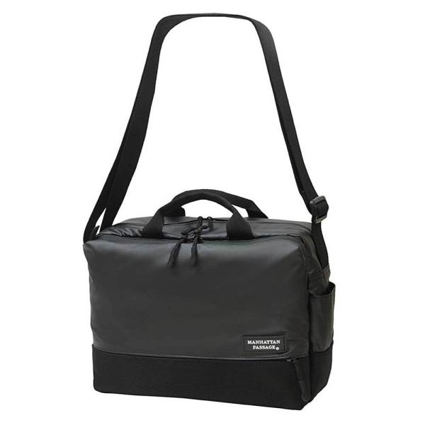 【ポイント10倍】MANHATTAN PASSAGE マンハッタンパッセージ Plus2.1 横型 ショルダーバッグ M B5 ブラック #3385-BK MANHATTAN PASSAGE（マンハッタンパッセージ） 【ポイント10倍