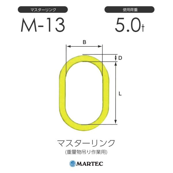 マーテック M13 マスターリンク M-13-10 使用荷重5.0t : モノ マーテック M13 マスターリンク M-13-10 使用荷重5.0t : モノ