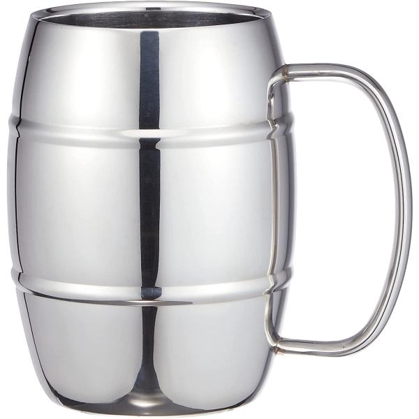 ハンドメイドステンレスジョッキ ステンレスビアジョッキ シルバー(PROST 800ml) | ニトリネット