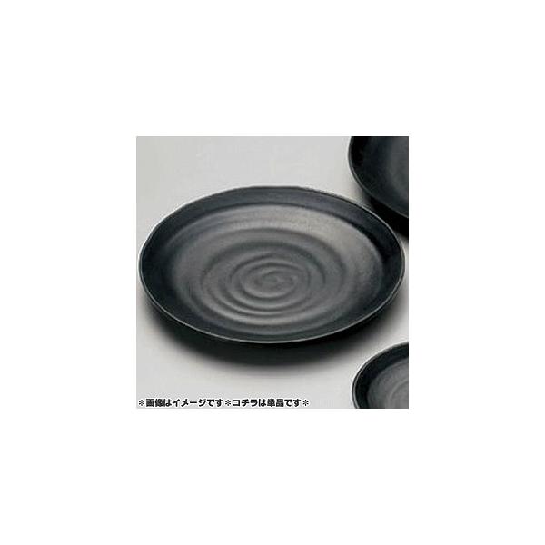 マイン　メラミン食器　メラミンウェア　丸皿　径21cm　黒　M11-125