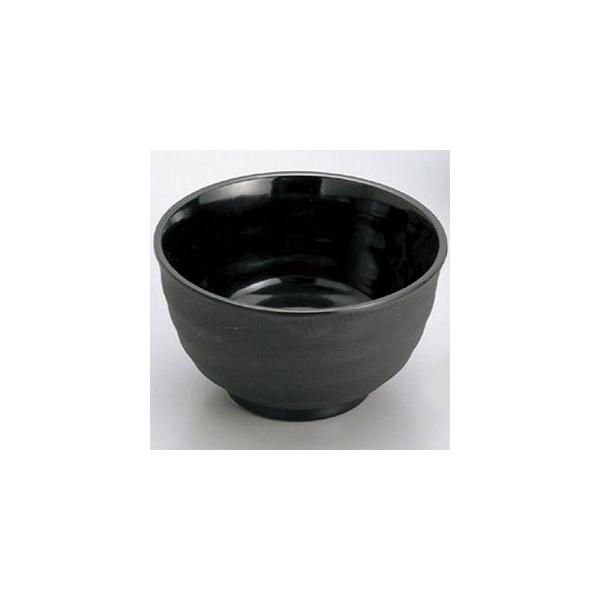 マイン　メラミン食器　メラミンウェア　飯器　小　黒　M11-145