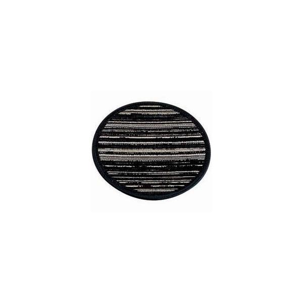 雅　水洗いOK コースター　丸　10cm　ブラック