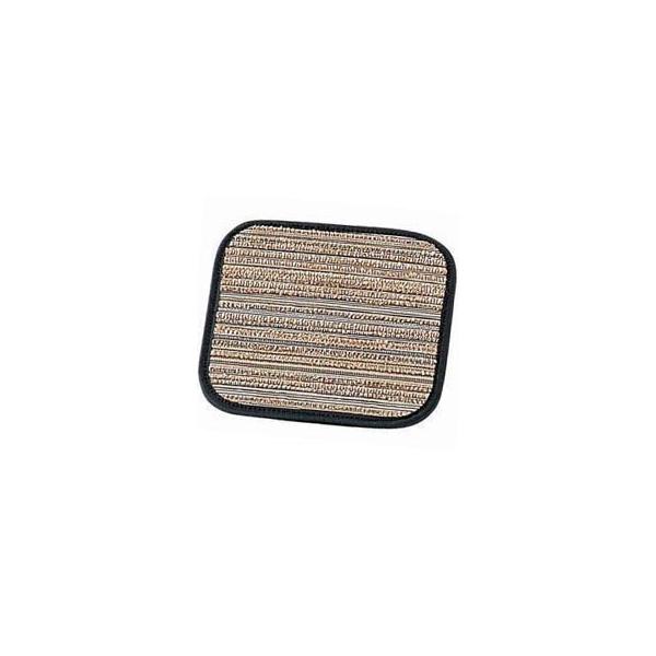 雅　水洗いOK コースター　角　大　10cm　ブラウン