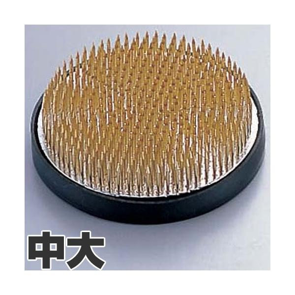 マルフジ剣山製作所 花器保護具付特製剣山 丸 ゴムリング付 中大