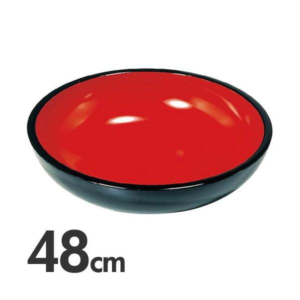 豊稔 こね鉢 黒内朱 尺6 48cm A-1002 (J1249kkxY)