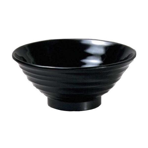 国際化工 マルケイ 天目・黒釉 うどん鉢 黒釉 A6 KY メラミン食器