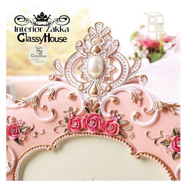 フォトフレーム 写真立て 可愛い 姫系 お洒落 バラ インテリア雑貨 置き物 クラッシィハウス プリンセスローズ型フォトフレームs Buyee Servis Zakupok Tretim Licom Buyee Pokupajte Iz Yaponii