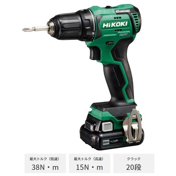 y[J[񂹁zHiKOKI 10.8VR[hXhCoh DS12DD(2LS) (4.0Ahobe:BSL1240M×2A}[d:UC12SLAP[Xt)