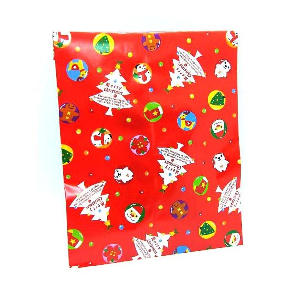 ハンカチ用 クリスマスギフト袋　シール付き　Gift004