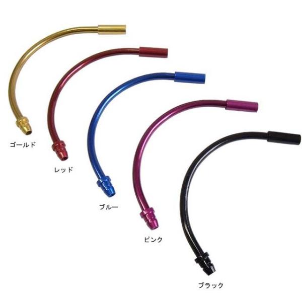 ・素材：ステンレス・ヌードル、インナーリードユニットとも呼ばれる、Vブレーキのケーブルの向きを変えるための管状のパーツ・90°（ミドル）と135°（ロング）の2タイプ・丈夫なステンレス製