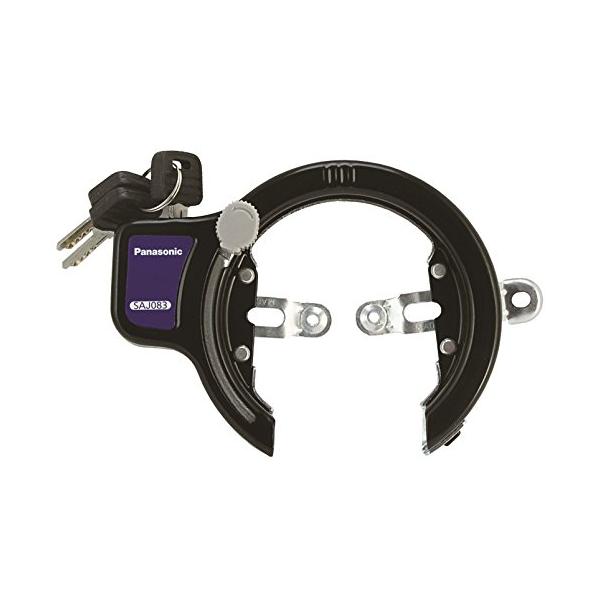 パナソニック(Panasonic) サークル錠 SAJ083 ブラック自転車