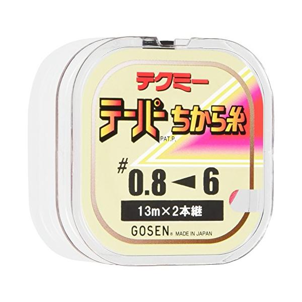 ゴーセン(GOSEN) ライン テクミーPEテーパー 力糸 13m×2本継 赤 1.5~~5号 GT-490R~