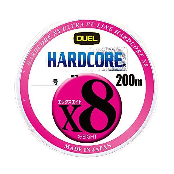 デュエル(DUEL) PEライン ハードコア X8 200m 1.2号 5色イエローマーキング H3263N-5CBL