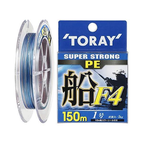 ����(TORAY) PE���C�� �X�[�p�[�X�g�����O PE �D F4 150m 1�� 5kg 4�{ 5�F