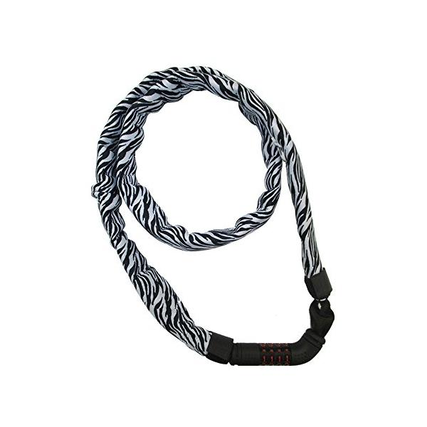 ゴリン(GORIN) ネオプレーンカバーダイアルチェーンロックGS-8-1200 ゼブラ (ZB)