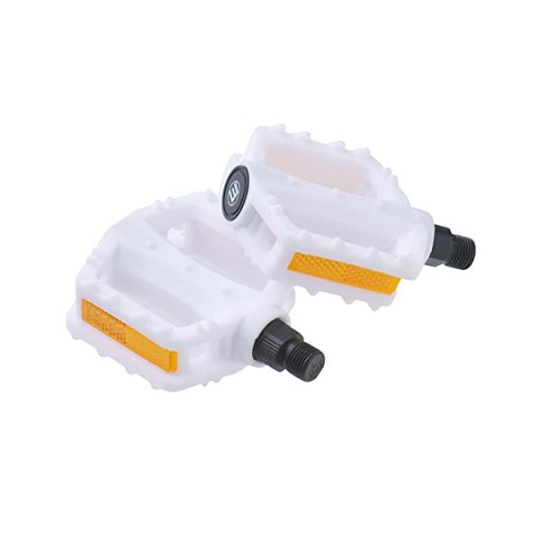 ヨツバサイクル 自転車用ペダル 1セット(1台分) (ホワイト)