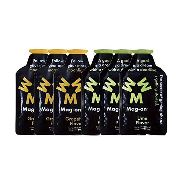Mag-on (マグオン) エナジージェル グレープフルーツ3個 ウメ (梅) 3個 計6個セット