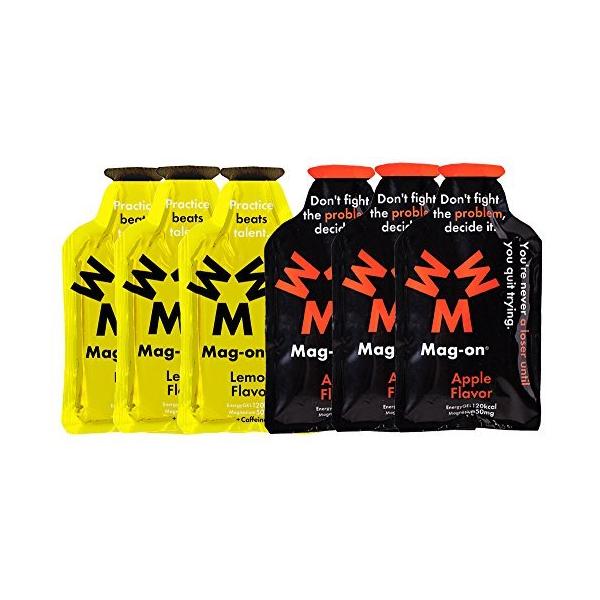 Mag-on (マグオン) エナジージェル アップル (りんご) 3個 新味レモン3個 計6個セット