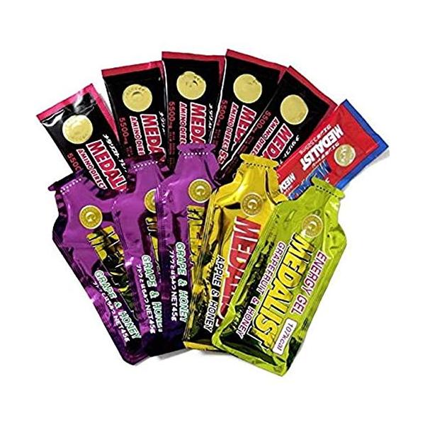 MEDALIST(メダリスト) マラソンセット エネルギージェル5個アミノダイレクト5個クエン酸チャージ1個