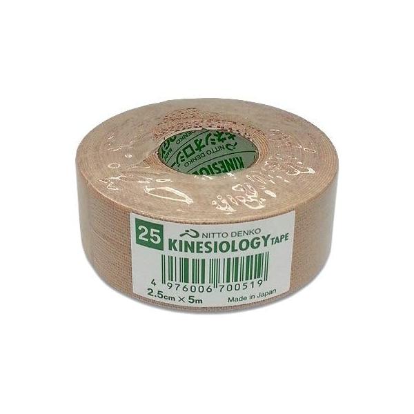 ■サイズ:25mm×5m■基材/綿、ポリウレタン伸縮布、粘着剤/アクリル系非撥水のスタンダードタイプ。ウェーブ塗工で蒸れにくく汗に強い。皮膚に刺激の少ないアクリル系粘着剤を使用。粘着剤が肌に残りません。