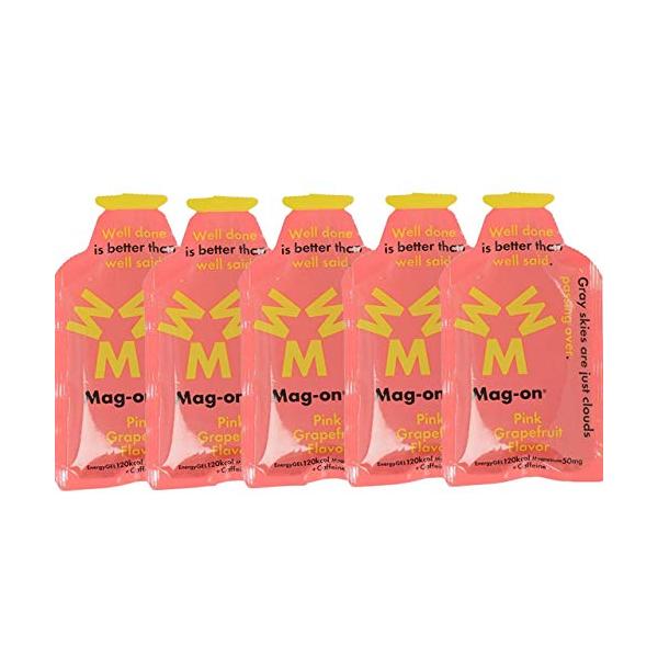 Mag-on マグオン エナジージェル ピンクグレープフルーツ5個セット トレイルランニング マラソン 自転車 トライアスロン 行動食 補給食