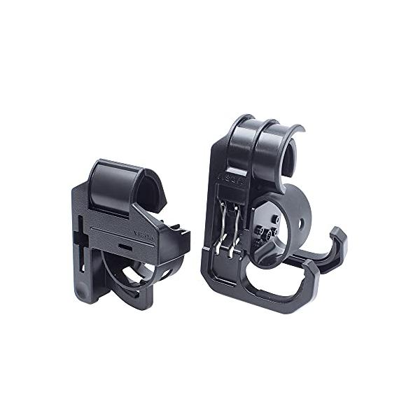 ヤック VISOA マルチグリップバー用 ロッドホルダー フロント/リアセット U-A2 ブラック クリップマウント ゴム、プラスチック