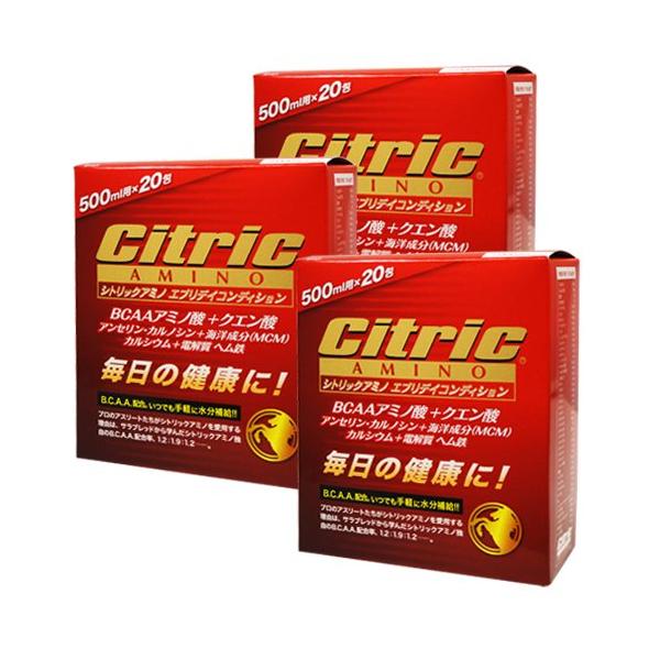 シトリックアミノ エブリデイコンディション 120g(6g×20包)×3箱