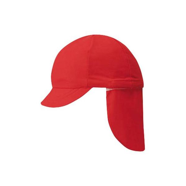 ■カラー：レッド■サイズ：S■紫外線・熱中症予防・対策取り外しができるフラップ付き体操帽子。■特長：取り外しが簡単なフラップ（スナップボタン採用）■対象：子ども用
