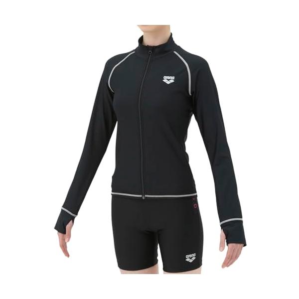 アリーナ 水着 レディース Oサイズ UPF50+ 日焼け止め 長袖 AS5FWF96L【返品不可】 BKSL