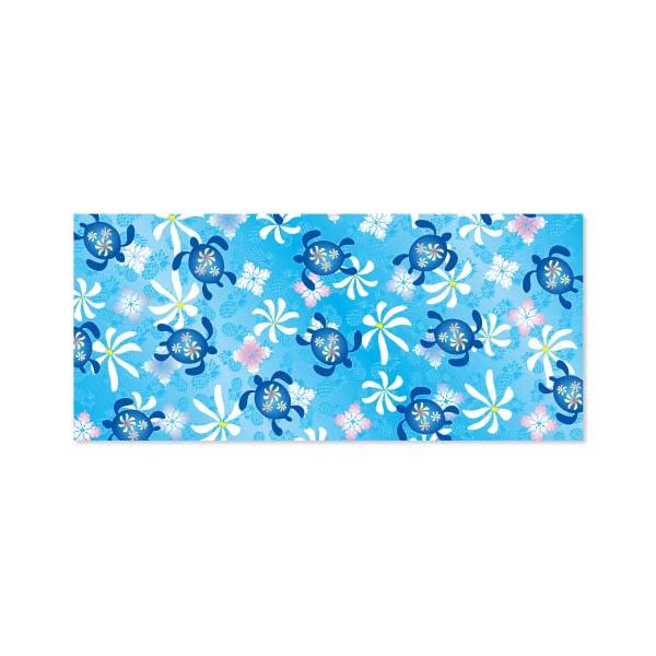 ASKA TOWEL(アスカタオル) サラッとドライ ハワイアンフェイスタオル ホヌパイン ASK-2AP-HOP-BLU ブルー 400x900