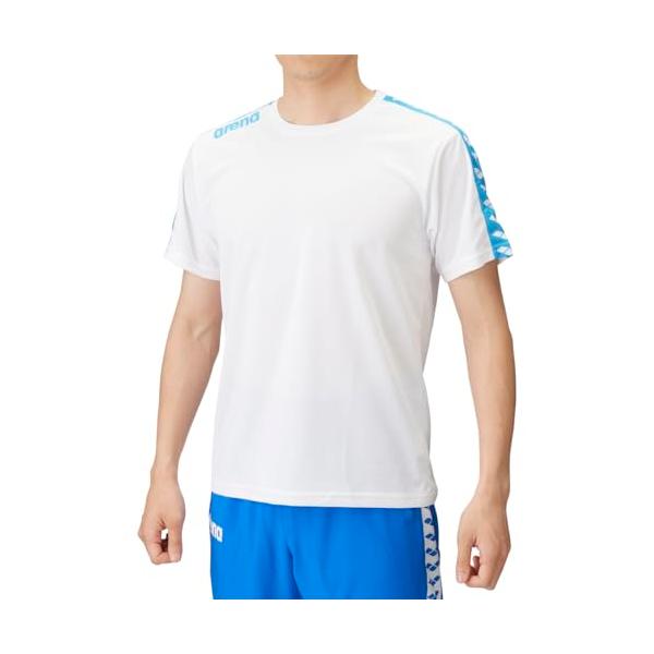 ■カラー：ホワイト(WHT)■サイズ：S■素材：ＡＲＮドライピンメッシュドライメッシュ素材のＴシャツです。アリーナの定番ライン使用デザインです。シンプルデザインの為多くのシーンでご使用いただけます。