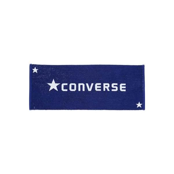 CONVERSE(コンバース) ジャガードフェイスタオル 47×52cm CB182901 (2911) ネイビー/ホワイト