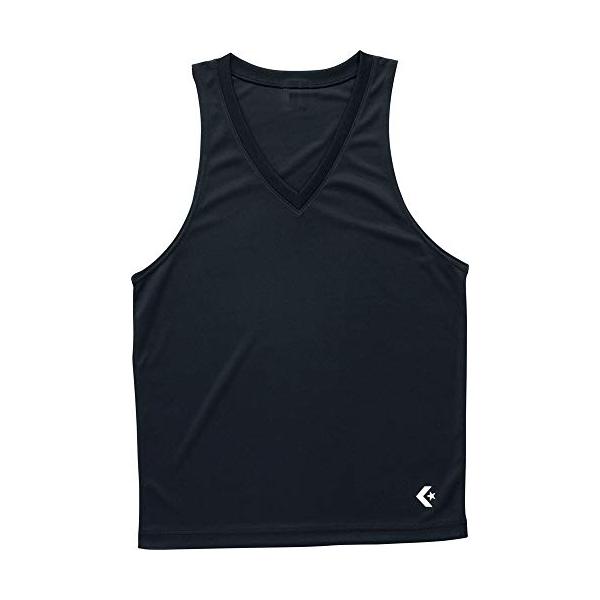[コンバース] バスケ アンダーウェア ゲームインナーシャツ 吸汗速乾 UVカット 防透 CB231703 ブラック XO