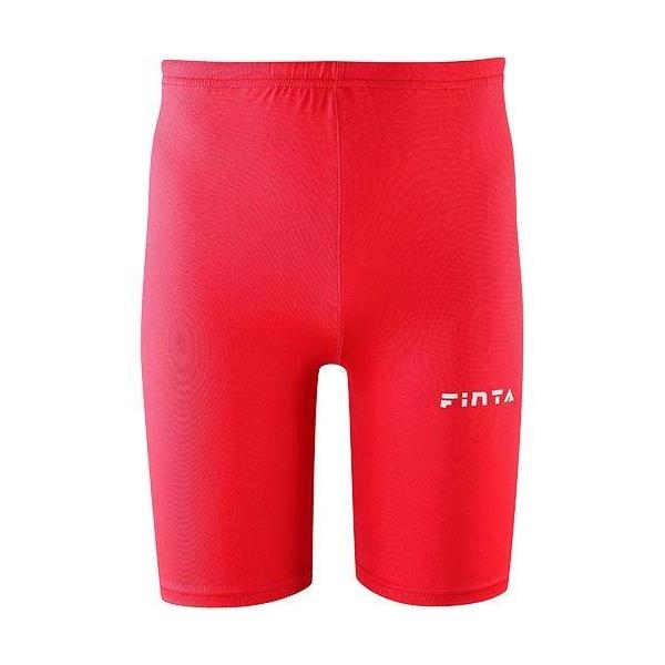 FINTA フィンタ サッカー フットサル メンズ 大人用 ショート スパッツ FTW7031 (071)レッド Ｍ