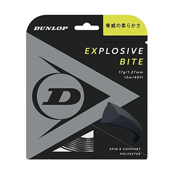 他サイト： ダンロップ(DUNLOP) テニス 硬式テニス エクスプロッシブ・バイト 単張 12m ブラック(079) 1.27mm DST11011の商品画像