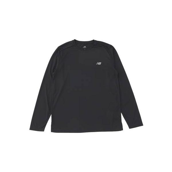 [ニューバランス] メンズ 長袖Tシャツ ドライ ランロングスリーブTシャツ (MT41225) BK(ブラック) M